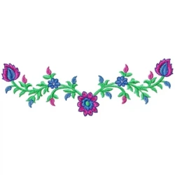Small Neck Embroidery Pattern Design