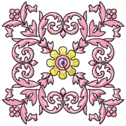 small y dot embroidery design