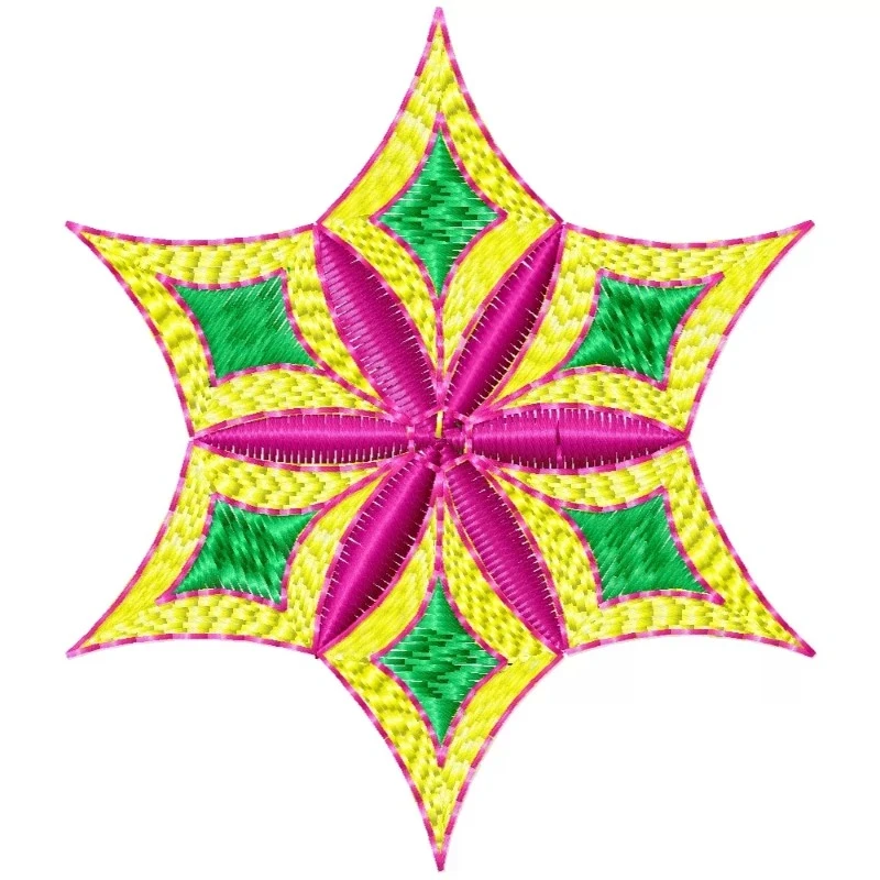 Star Ornament Embroidery Design