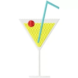 Summer Cocktail- Mocktail Embroidery Design