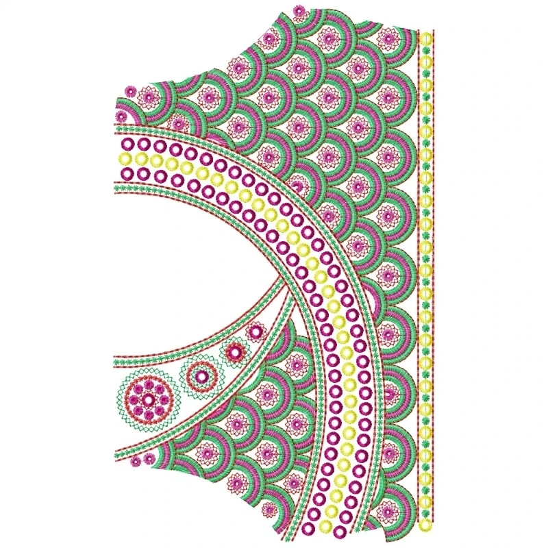 Surat Choli Neckline Embroidery Design