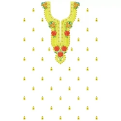 The New Full Machine Embroidery Dress Design
