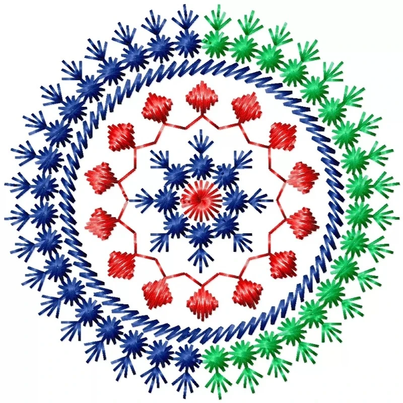 The New Motif Circle Embroidery Design