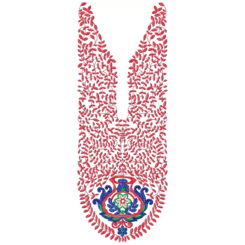 The New Old Traditional Neckline Embroidery Design