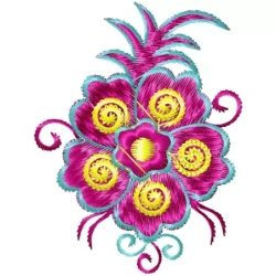 Unique Floral Embroidery Design