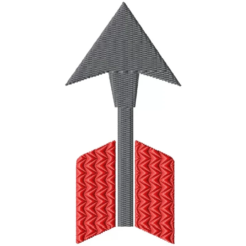 Up Arrow Machine Embroidery Design