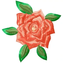 Wild Rose Embroidery Design Pattern