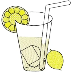 Lemon Drink Machine Embroidery design