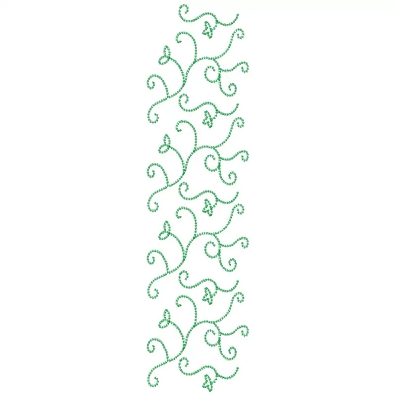 Motif Filled Allover Embroidery Design