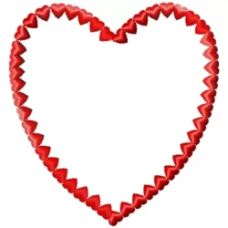 Motif Heart Embroidery Design