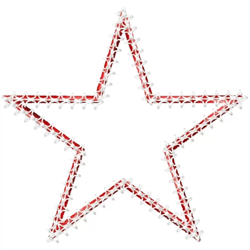 Motif Star Embroidery Design