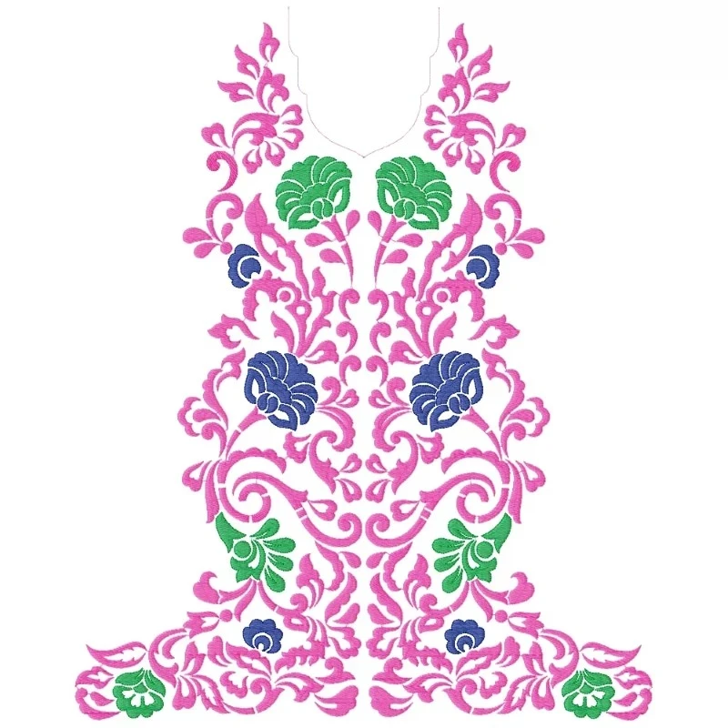 New Complete Dress Embroidery Design