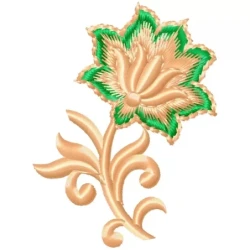 New Lotus Flower Embroidery Design
