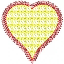 New Motif Valentine Heart Embroidery Design