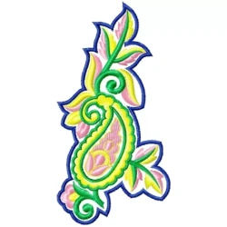 New Patch Floral Machine Embroidery Pattern
