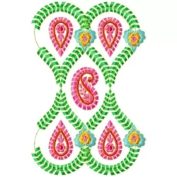 Paisley Embroidered Machine Embroidery Design