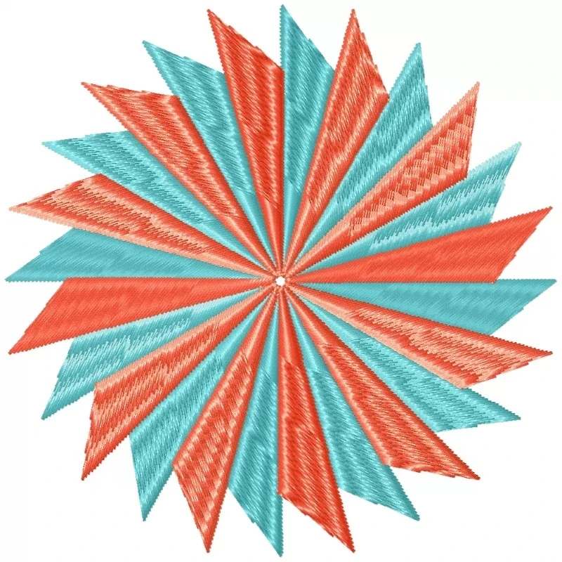 Pinwheel Machine Embroidery Design