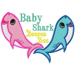 Baby Shark Doooooo! Machine Embroidery