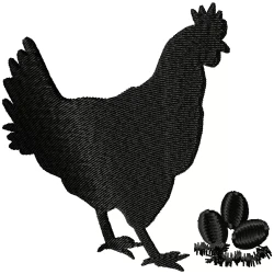 Silhouette Hen [Chicken]...