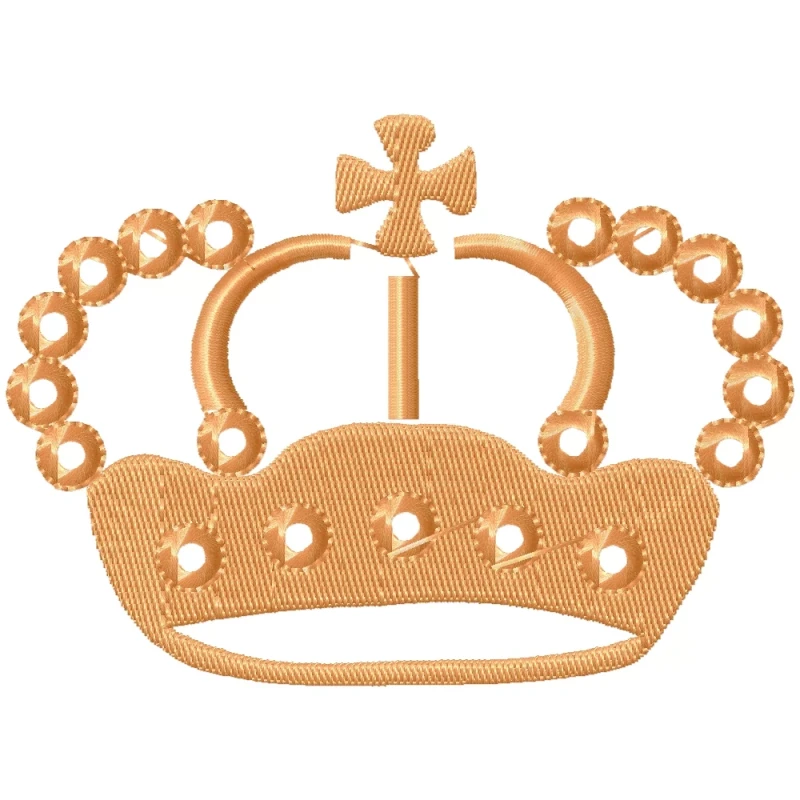 New King's Crown Machine Embroidery Design