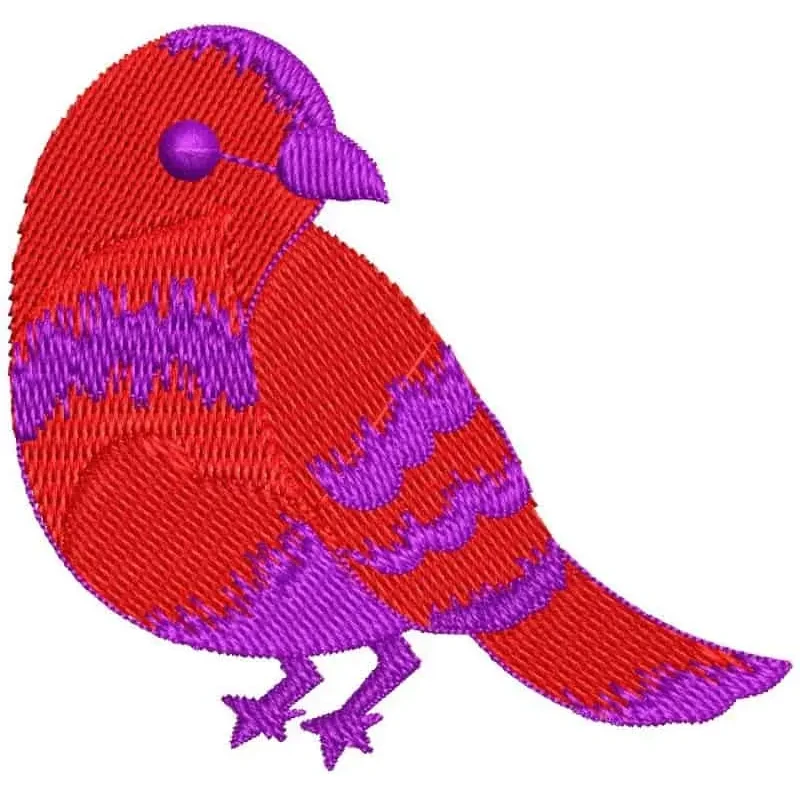 Sparrow Bird Embroidery Design