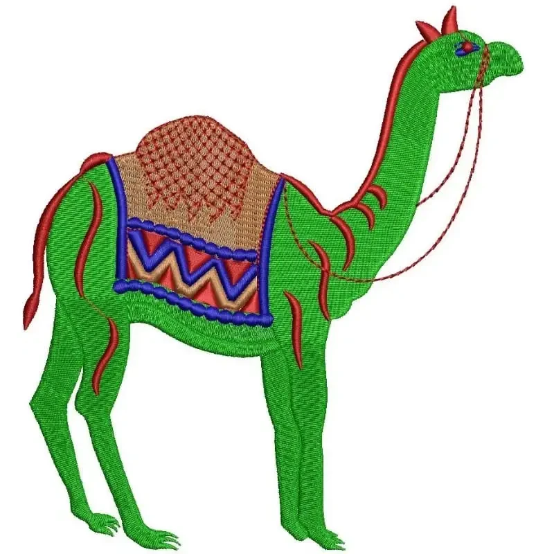 Large Indian Camel Embroidery Design