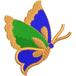 Colorful Butterfly Embroidery Design