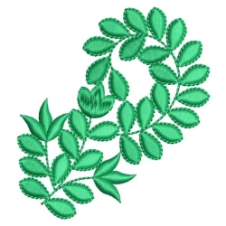 5x7 Floral Leaver Free Embroidery Design